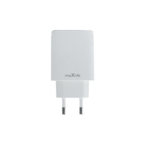Maxlife MXTC-10-20AC PD QC įkroviklis 1x USB-C 1x USB 20W baltas - Image 4