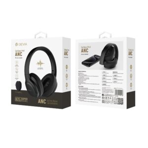 Devia Bluetooth ausinės EarBass Pro1 juodos spalvos su ANC - Image 5