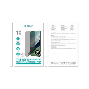 Devia apsauginė plėvelė anticrash privacy HD skirta pjaustymo staklėms, 10 vnt. išmaniųjų telefonų LCD ekranams - Image 2