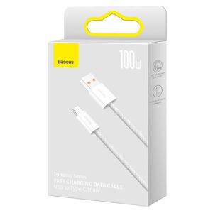 Baseus laidas Dynamic USB - USB-C 1,0m baltas 100W - Image 5