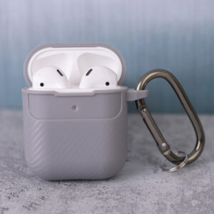 Anglies pluošto dėklas, skirtas Airpods / Airpods 2, pilkas - Image 6