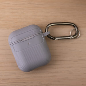 Anglies pluošto dėklas, skirtas Airpods / Airpods 2, pilkas - Image 8