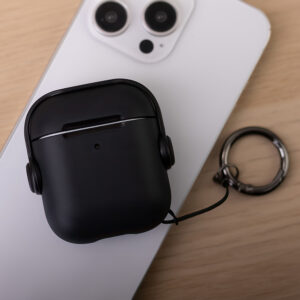 Dėklas Airpods / Airpods 2 ausinėms, juodas - Image 7