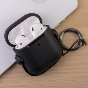Dėklas Airpods / Airpods 2 ausinėms, juodas - Image 8