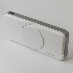 Forever belaidė išorinė baterija MATB-300 10000 mAh magnetinė 3in1 balta - Image 12