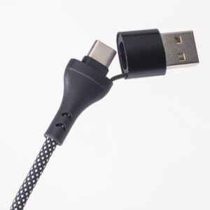 Maxlife ALLin1 laidas USB + USB-C – Lightning + 2x USB-C 1,0 m 66W juodas - Image 5