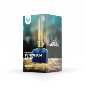 Retro stiliaus LED žibalinė lempa mėlyna FLR-35 Forever Light - Image 5