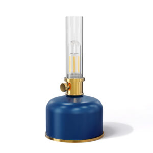 Retro stiliaus LED žibalinė lempa mėlyna FLR-35 Forever Light - Image 2