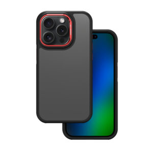 Crystal Black dėklas, skirtas Xiaomi Redmi Note 14 5G (Global) raudonas