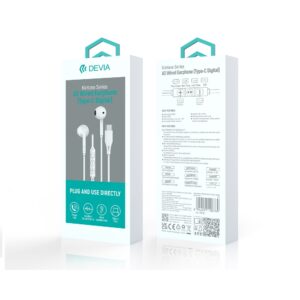 Devia laidinės ausinės Kintone A3 Digital USB-C baltos - Image 7