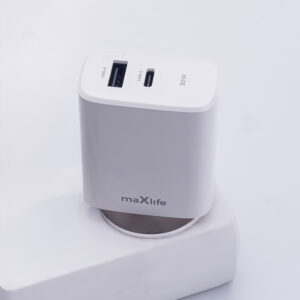 Maxlife MXTC-10-30AC PD QC įkroviklis 1x USB-C 1x USB 30W baltas - Image 6