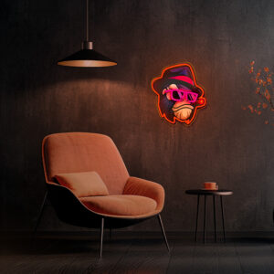 Neoninis LED paveikslas GANGSTA MONKEY daugiaspalvis FLA03 Forever Light - Image 7