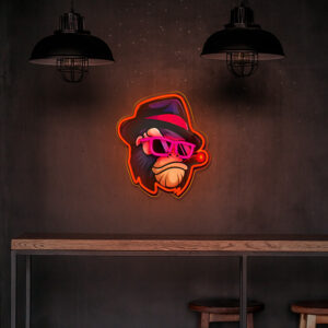 Neoninis LED paveikslas GANGSTA MONKEY daugiaspalvis FLA03 Forever Light - Image 8