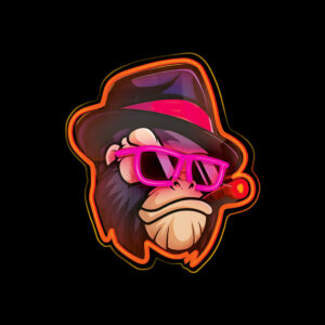 Neoninis LED paveikslas GANGSTA MONKEY daugiaspalvis FLA03 Forever Light - Image 2