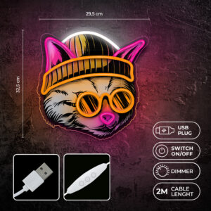 Neoninis ART LED CAT DREAMER daugiaspalvis FLA04 Forever Light - Image 4