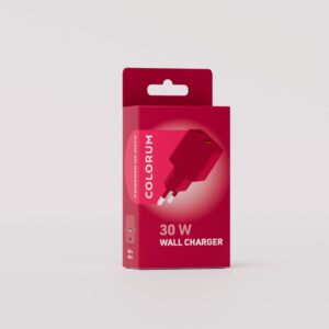COLORUM sieninis įkroviklis USB-A + USB-C PD 30W CLS30-AC-02 xMagenta - Image 3