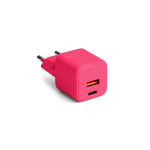 COLORUM sieninis įkroviklis USB-A + USB-C PD 30W CLS30-AC-02 xMagenta