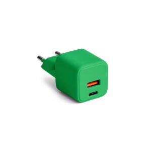 COLORUM sieninis įkroviklis USB-A + USB-C PD 30W CLS30-AC-04 xGreen