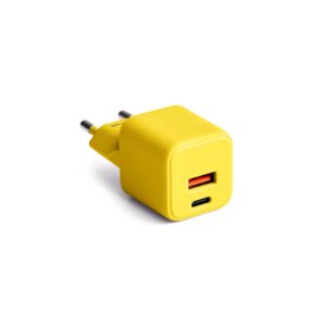 COLORUM sieninis įkroviklis USB-A + USB-C PD 30W CLS30-AC-05 xYellow