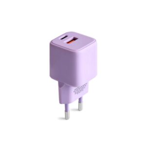 COLORUM sieninis įkroviklis USB-A + USB-C PD 30W CLS30-AC-09 xLavenda - Image 2
