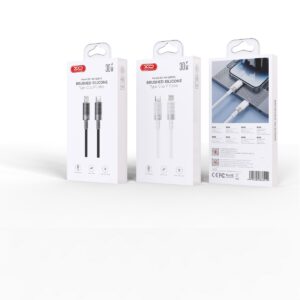 XO kabelis NB-Q282A PD USB-C - Lightning 1,0m 27W baltas - Image 2