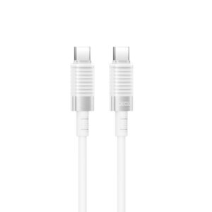 XO laidas NB-Q282B PD USB-C - USB-C 1,0m 60W baltas