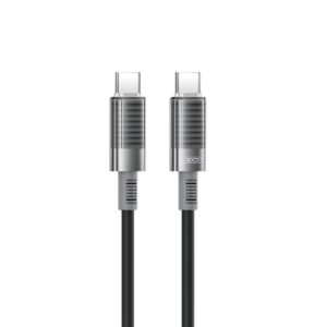 XO laidas NB-Q282B PD USB-C - USB-C 1,0m 60W juodas