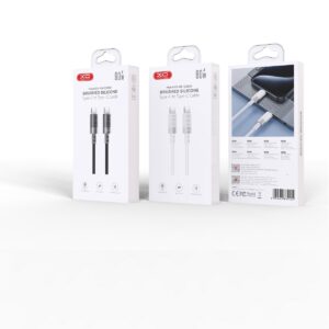 XO laidas NB-Q282B PD USB-C - USB-C 1,0m 60W juodas - Image 2