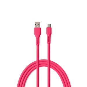 COLORUM laidas USB-A – USB-C 1,8m 3A CK60-AC-02 xMagenta
