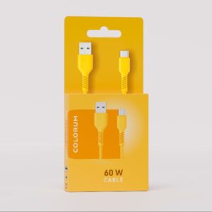 COLORUM laidas USB-A - USB-C 1,8m 3A CK60-AC-05 xGeltonas - Image 3
