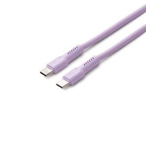 COLORUM laidas USB-C - USB-C 1,8m 3A CK60-CC-09 xLavenda - Image 2