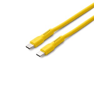 COLORUM laidas USB-C - USB-C 1,8m 3A CK60-CC-05 xYellow - Image 2