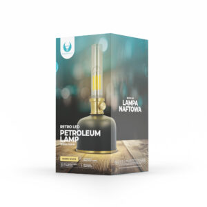 Retro stiliaus LED žibalinė lempa juoda FLR-25 Forever Light - Image 5