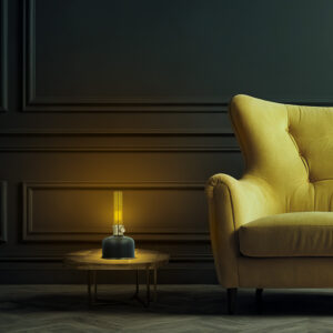 Retro stiliaus LED žibalinė lempa juoda FLR-25 Forever Light - Image 3
