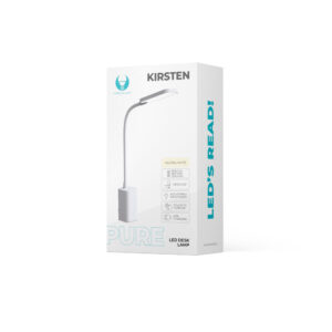 Stalinė LED lempa 6W su spaustuku PURE FLB-10 KIRSTEN balta Forever Light - Image 4