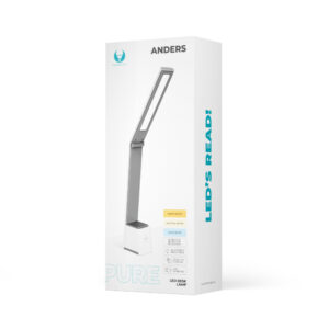 Stalinė LED lempa 5W sulankstoma PURE FLB-110 ANDERS balta-pilka Forever Light - Image 4