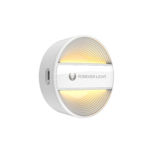 LED naktinė lempa apvali PURE FLC-20 ALMA PIR balta 500mAh Forever Light