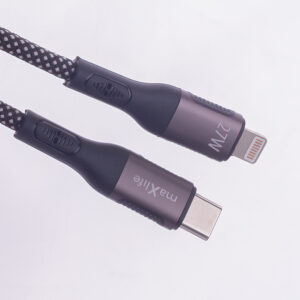 Maxlife MXUC-11 magnetinis laidas USB-C – Lightning 1,0 m 27W juodas nailoninis - Image 8