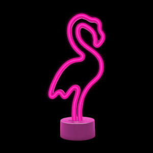 Neoninis LED šviestuvas su stovu FLAMINGO rožinis USB-C FSC-11 Forever Light - Image 3