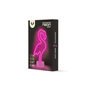 Neoninis LED šviestuvas su stovu FLAMINGO rožinis USB-C FSC-11 Forever Light - Image 8