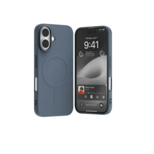 Mercury pusiau silikoninis Magsafe dėklas, skirtas iPhone 16 Pro, šviesiai mėlynas