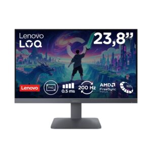 Lenovo LOQ 24-10 kompiuterio monitorius 60,5 cm (23.8") 1920 x 1080 pikseliai „Full HD“ LED Juoda