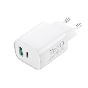XO sieninis įkroviklis CE29 PD 20W 1x USB-C 1x USB baltas - Image 4