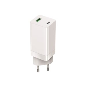 Setty GAN sieninis įkroviklis PD+QC USB + USB-C 65W LSI-02 baltas JO