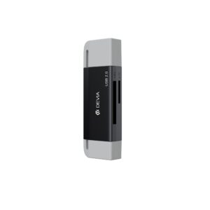 Devia kortelių skaitytuvas 2in1 EL239 USB/USB-C 2.0 juodas - Image 3