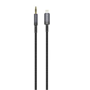 Devia garso laidas Ipure EC619 Lightning – 3,5 mm jungtis 1,0 m juodas