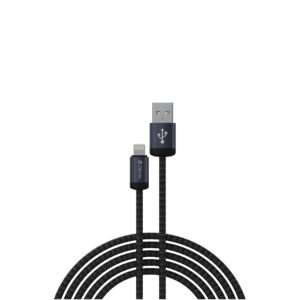 Devia laidas Gracious EC650 USB - USB-C 1,0 m 2,4A juodas