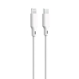 Forever recycling USB-C – Lightning laidas 1,5m 3A KR12-CL-00 baltas