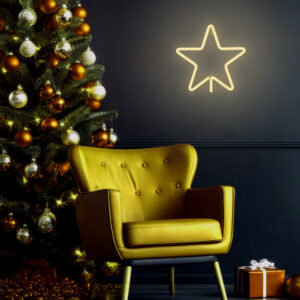Neoninė LED KALĖDINĖ PENKIAKAMPĖ ŽVAIGŽDĖ šilta balta FLNE22 Forever Light - Image 8