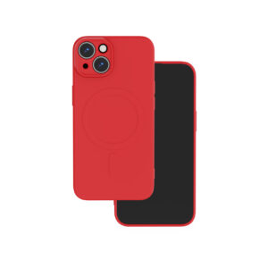 „Simple Color Mag“ dėklas, skirtas „Apple iPhone 15“ 6,1" raudonas